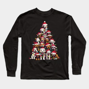 Christmas Tree Dogs Long Sleeve T-Shirt